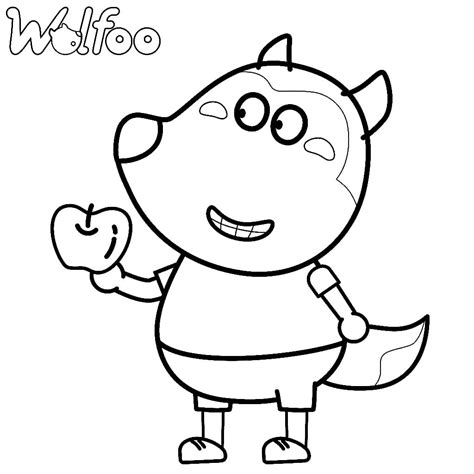 quality paper that is perfect for coloring. . Wolfoo coloring